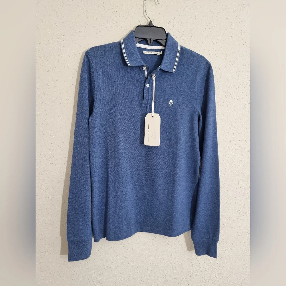 Blue Polo Shirt and Acid Wash Jeans - Picture 10 of 10
